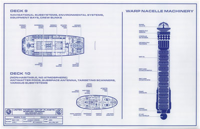 U.S.S. Ares NCC-1650 Strike Cruiser Blueprints