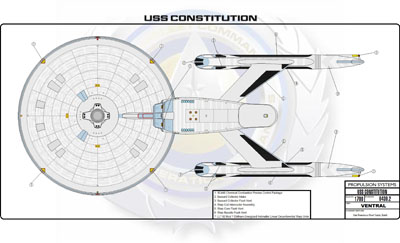 Ship Recognition Manual - Heavy Cruiser Constitution Class NCC-1700