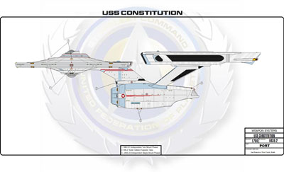 Ship Recognition Manual - Heavy Cruiser Constitution Class NCC-1700