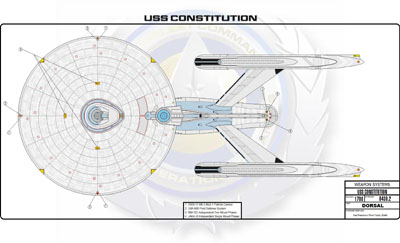 Ship Recognition Manual - Heavy Cruiser Constitution Class NCC-1700