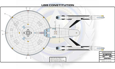 Ship Recognition Manual - Heavy Cruiser Constitution Class NCC-1700