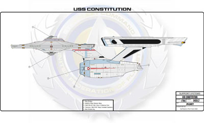 Ship Recognition Manual - Heavy Cruiser Constitution Class NCC-1700