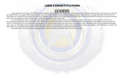 Ship Recognition Manual - Heavy Cruiser Constitution Class NCC-1700