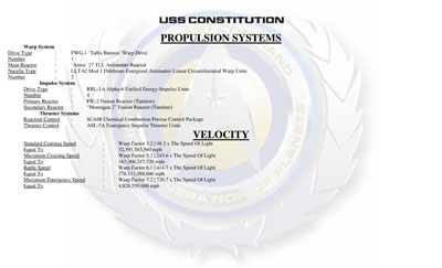 Ship Recognition Manual - Heavy Cruiser Constitution Class NCC-1700