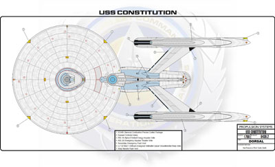 Ship Recognition Manual - Heavy Cruiser Constitution Class NCC-1700