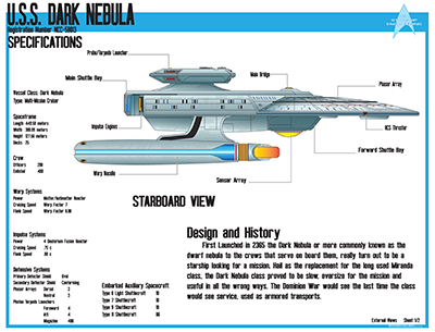 U.S.S. Dark Nebula NCC-58013 Schematics
