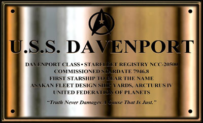 Ship Recognition Manual - Corvette - Davenport Class NCC-20500