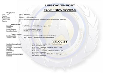 Ship Recognition Manual - Corvette - Davenport Class NCC-20500
