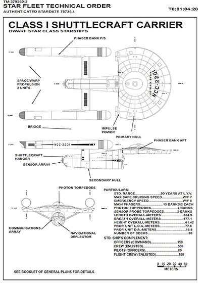 U.S.S. Dwarf Star NCC-2200 Blueprints