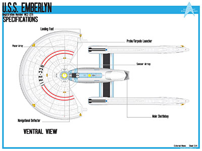 U.S.S. Emberlyn NCC-2211 Schematics
