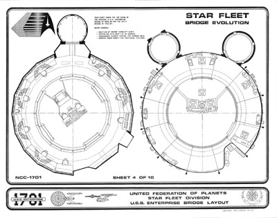 U.S.S. Enterprise 1701 Bridge Blueprints