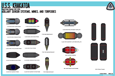 U.S.S. Krakatoa NCC-5350 Schematics