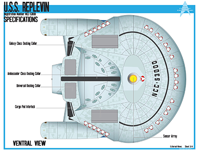U.S.S. Replevin NCC-53000 Schematics