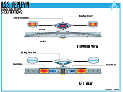 U.S.S. Replevin NCC-53000 Schematics