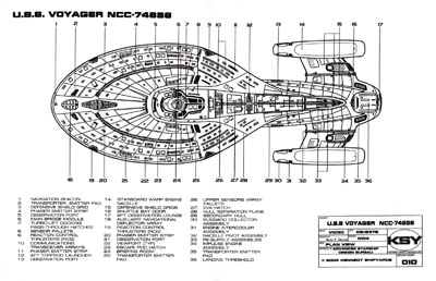 Intrepid Class Starship U.S.S. Voyager NCC-74656