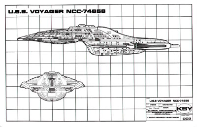Intrepid Class Starship U.S.S. Voyager NCC-74656