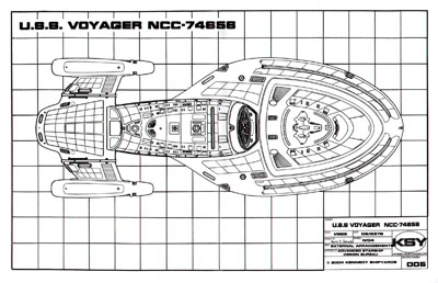 Star Trek Blueprints: Intrepid Class Starship U.S.S. Voyager NCC-74656