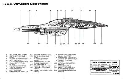 Intrepid Class Starship U.S.S. Voyager NCC-74656