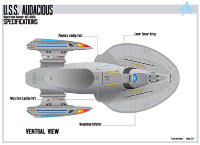 U.S.S. Audacious NCC-60650 Schematics