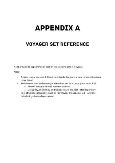 The Voyager Project: Blueprinting Star Trek Voyager Sets