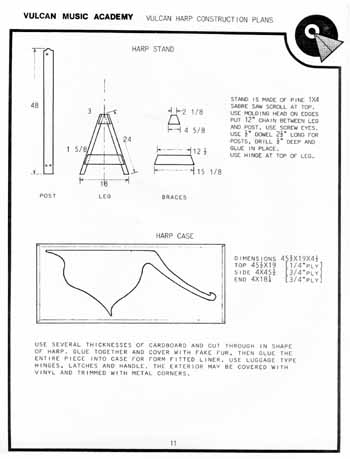 Vulcan Harp Construction Plans