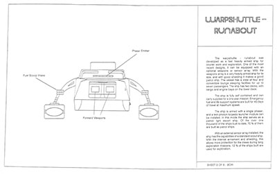 Warpshuttle - Runabout - General Plans