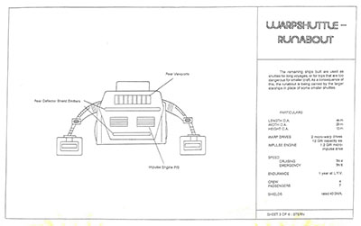 Warpshuttle - Runabout - General Plans