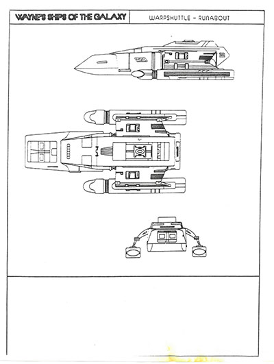 Warpshuttle - Runabout - General Plans