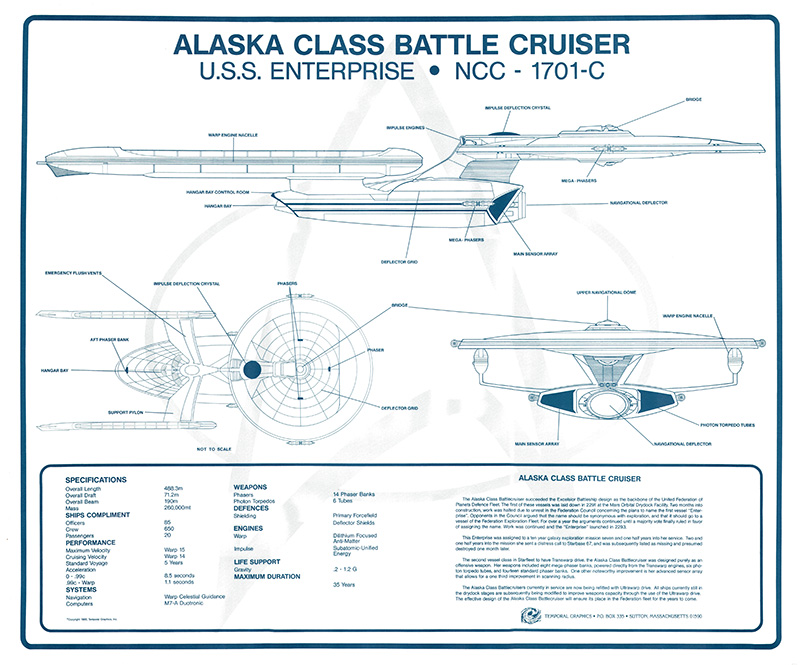 ALASKA CLASS BATTLECRUISER - U.S.S. ENTERPRISE NCC-1701-C