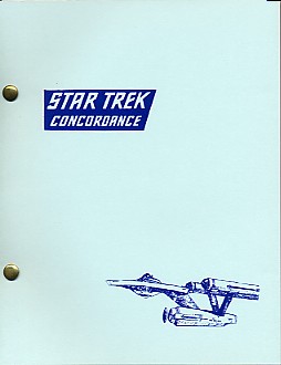 E1244 Original 1976 Star Trek Concordance Reference Book-Bjo Trimble-1st Print 