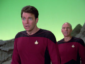 "Hide and Q" (S1:E10) Star Trek: The Next Generation Screencaps