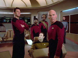 "Hide and Q" (S1:E10) Star Trek: The Next Generation Screencaps