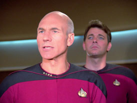 "Hide and Q" (S1:E10) Star Trek: The Next Generation Screencaps