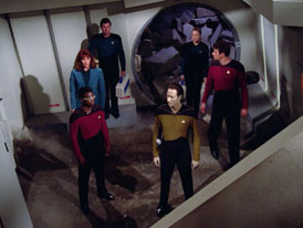 "Hide and Q" (S1:E10) Star Trek: The Next Generation Screencaps