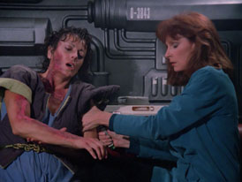 "Hide and Q" (S1:E10) Star Trek: The Next Generation Screencaps