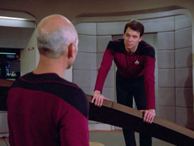 "Hide and Q" (S1:E10) Star Trek: The Next Generation Screencaps