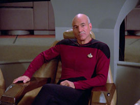 "Hide and Q" (S1:E10) Star Trek: The Next Generation Screencaps
