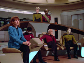 "Hide and Q" (S1:E10) Star Trek: The Next Generation Screencaps
