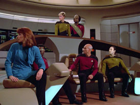 "Hide and Q" (S1:E10) Star Trek: The Next Generation Screencaps