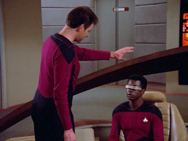 "Hide and Q" (S1:E10) Star Trek: The Next Generation Screencaps