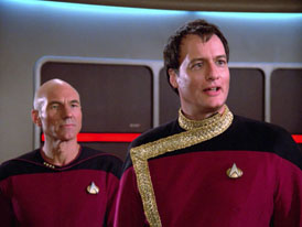 "Hide and Q" (S1:E10) Star Trek: The Next Generation Screencaps