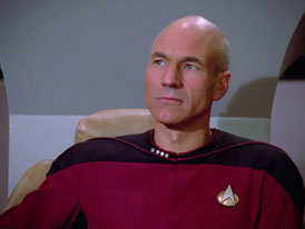 "Hide and Q" (S1:E10) Star Trek: The Next Generation Screencaps