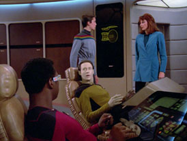 "Hide and Q" (S1:E10) Star Trek: The Next Generation Screencaps
