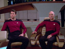 "Hide and Q" (S1:E10) Star Trek: The Next Generation Screencaps