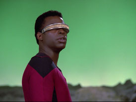 "Hide and Q" (S1:E10) Star Trek: The Next Generation Screencaps