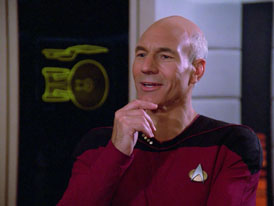 "Hide and Q" (S1:E10) Star Trek: The Next Generation Screencaps