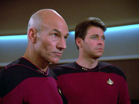 "Hide and Q" (S1:E10) Star Trek: The Next Generation Screencaps