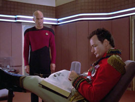 "Hide and Q" (S1:E10) Star Trek: The Next Generation Screencaps
