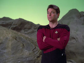 "Hide and Q" (S1:E10) Star Trek: The Next Generation Screencaps