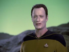 "Hide and Q" (S1:E10) Star Trek: The Next Generation Screencaps